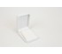 Austin Collection White Leatherette, Pendant Box 2 3/4' x 4' x 1 3/8' H